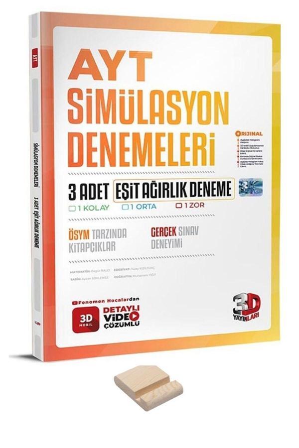 3D Yayınları Ayt 3D Eşit Ağırlık 3'Lü Simülasyon Deneme - 3D Yayınları - Image 1