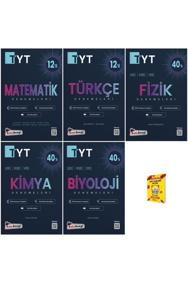 Kafa Dengi Yayınları Tyt Denemeler Matematik Türkçe Fizik Kimya Biyoloji 5Li Set - Kafa Dengi - Image 1
