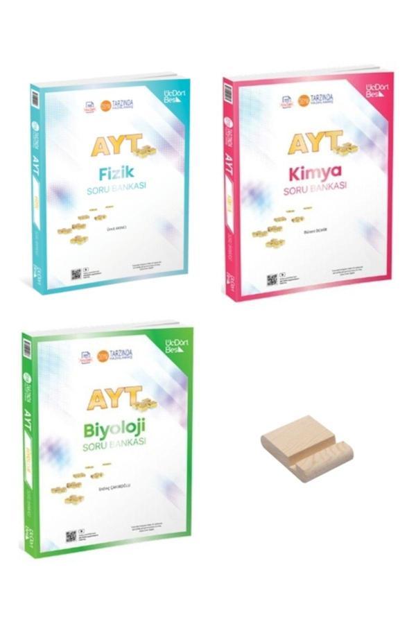Üç Dört Beş Yayıncılık Ayt Fizik Kimya Ve Biyoloji Soru Bankası 3Lü Set - Üç Dört Beş Yayınları - Image 1