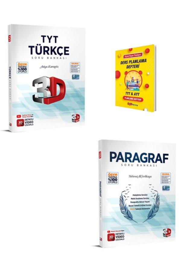 3D Yayınları Tyt Türkçe Ve Paragraf Soru Bankası - 3D Yayınları - Image 1