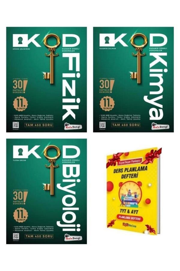 Kafa Dengi Yayınları 11. Sınıf Kod Fizik Kimya Biyoloji Haftalık Sarmal Deneme - Kafa Dengi - Image 1