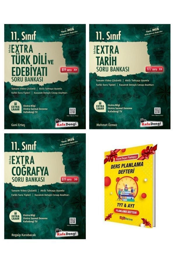 Kafa Dengi Yayınları 11. Sınıf Sözel Soru Bankası Extra 3Lü Set - Kafa Dengi - Image 1