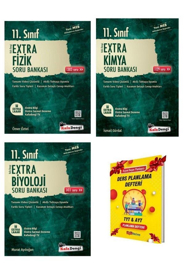 Kafa Dengi Yayınları 11. Sınıf Fizik Kimya Biyoloji Soru Bankası Extra - Kafa Dengi - Image 1