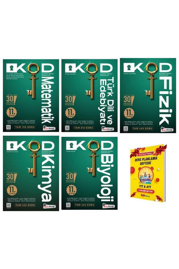 Kafa Dengi Yayınları 11. Sınıf Matematik Edebiyat Fizik Kimya Biyoloji Haftalık Deneme 5Li Set - Kafa Dengi - Image 1