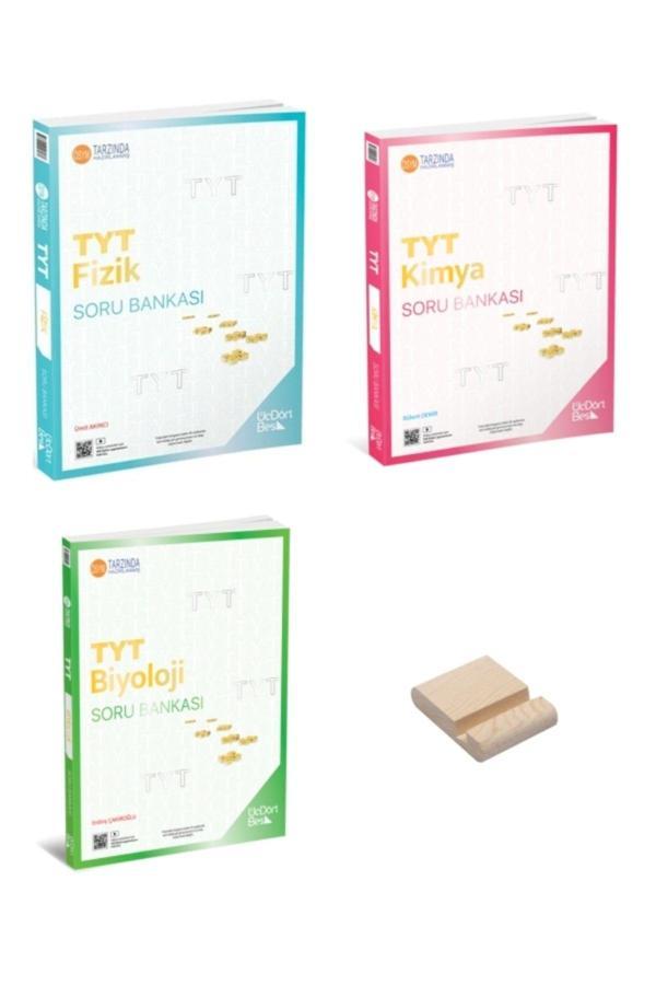 Üç Dört Beş Yayıncılık Tyt Fizik Kimya Ve Biyoloji Soru Bankası 3Lü Set - Üç Dört Beş Yayınları - Image 1