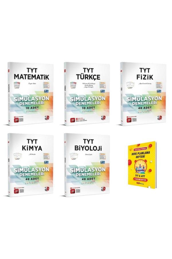 3D Yayınları Tyt Matematik Türkçe Fizik Kimya Ve Biyoloji 5Li Denemeleri - 3D Yayınları - Image 1