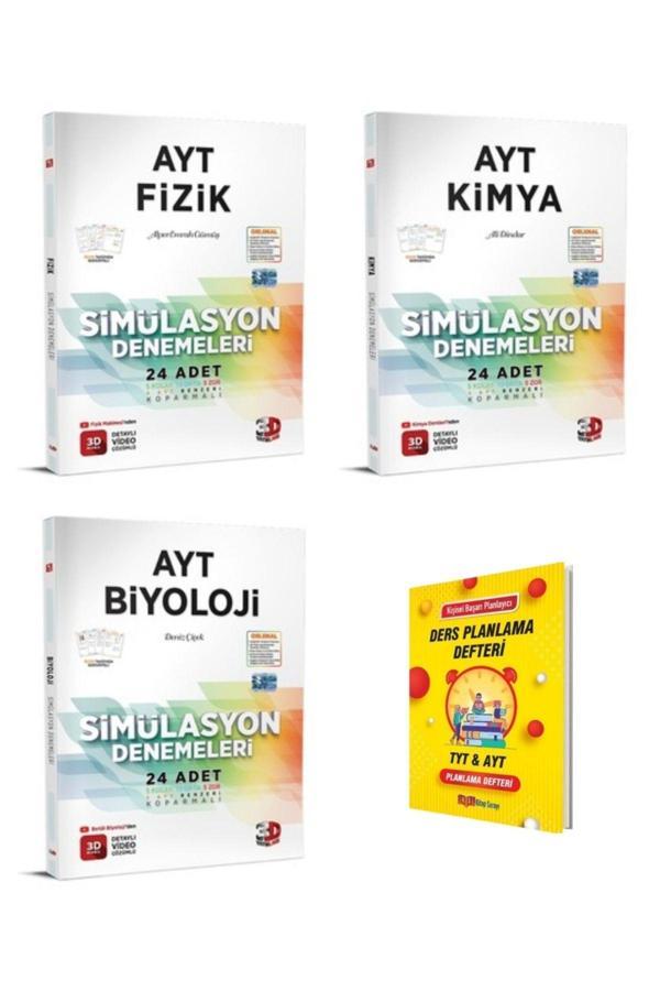 3D Yayınları Ayt Fizik Kimya Ve Biyoloji Denemeleri - 3D Yayınları - Image 1