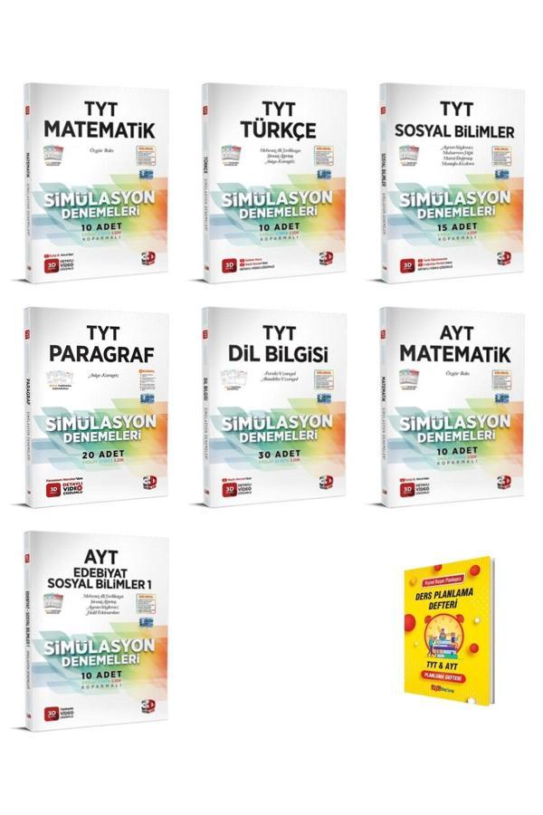 3D Yayınları Tyt Ve Ayt Eşit Ağırlık 7Li Deneme Seti - 3D Yayınları - Image 1
