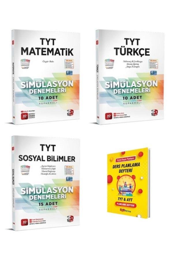 3D Yayınları Tyt Matematik Türkçe Ve Sosyal Eşit Ağırlık 3Lü Deneme Seti - 3D Yayınları - Image 1