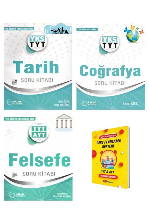 Palme Yayınevi Tyt Tarih Coğrafya Ve Felsefe Soru Kitabı 3Lü Set - Palme Yayınları - Image 1