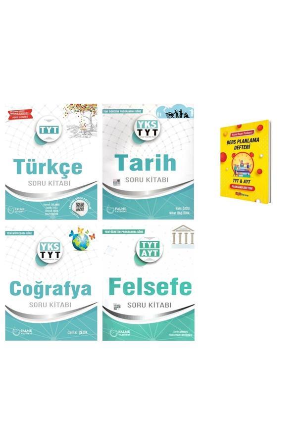Palme Yayınevi Tyt Türkçe Tarih Coğrafya Ve Felsefe Soru Kitabı 4Lü Set - Palme Yayınları - Image 1