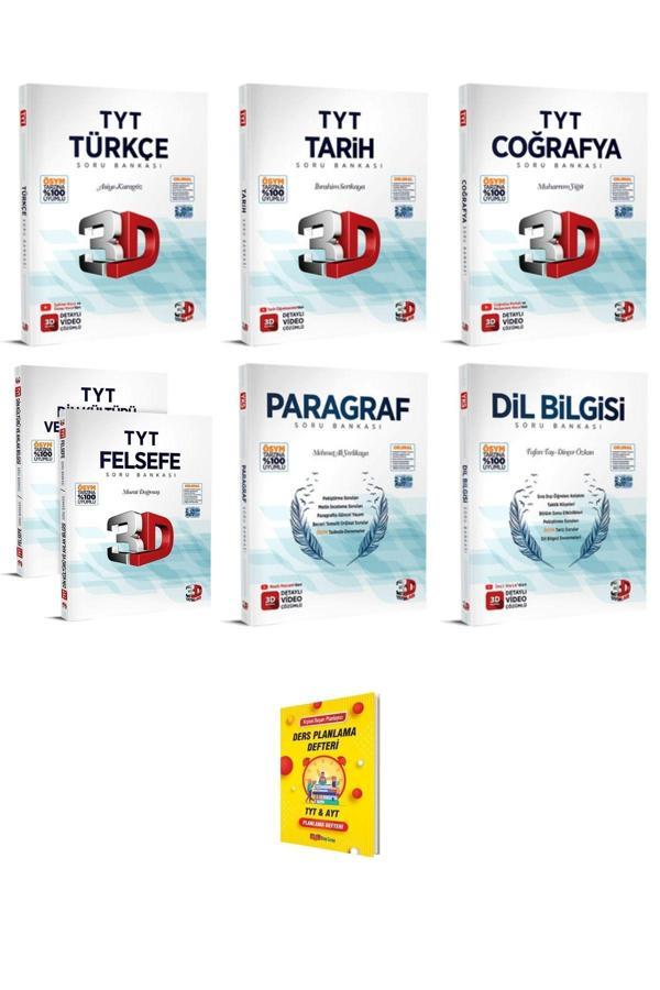 3D Yayınları Tyt Sözel Dersler Soru Bankaları 6Lı Set - 3D Yayınları - Image 1
