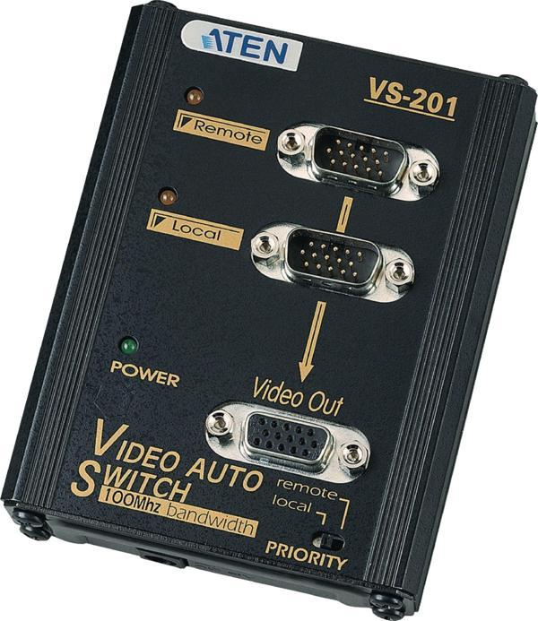 Aten 2 Port Video Switch 2 Port Vga Seçici , 2 Giriş - 1 Çıkış (2 Port Video Switch) Vs201-At - Image 1