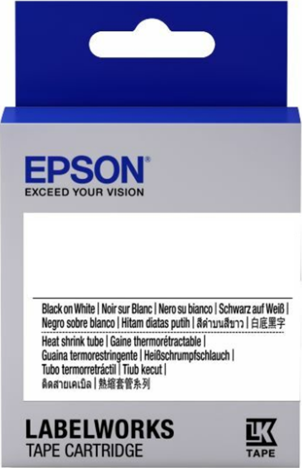 Epson Lk-4Ybf Flour Sarı Üzeri Siyah 12 Mm 9 Metre Etiket - Image 1