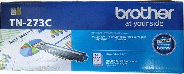 Brother Tn-273C 1.300 Sayfa Kapasiteli Cyan Mavi Toner Hl-L3270Cdw Dcp-L3551Cdw Mfc-L3750Cdw - Image 1