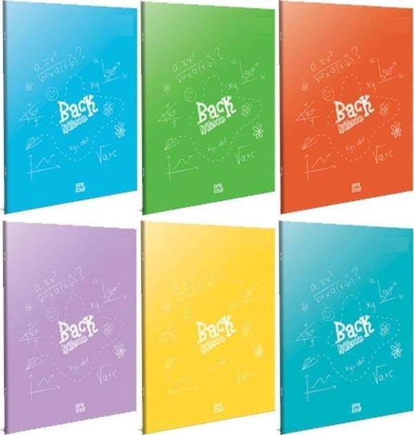 Gıpta Back A4 Tel Dikişli Plastik Kapak Defter 100 Yaprak Çizgili 3-4987000-2011 (12 Li Paket) - Image 1