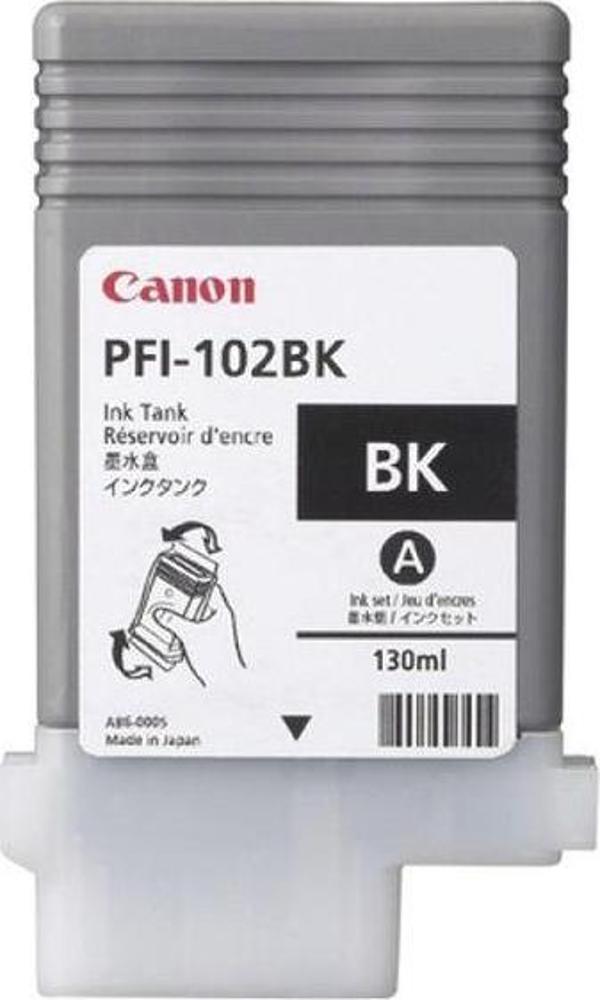 Canon Pfi-102Bk Black Siyah Plotter Kartuş İpf500-700-710-750 - Image 1