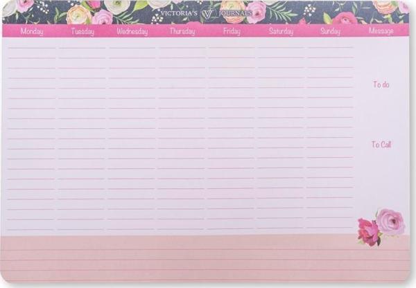 Keskin Color Victoria's Journals Spring Garden 17X24Cm 52 Yaprak Weekly Planner Haftalık Planlayıcı 60 Gram 147450-99 - Image 1