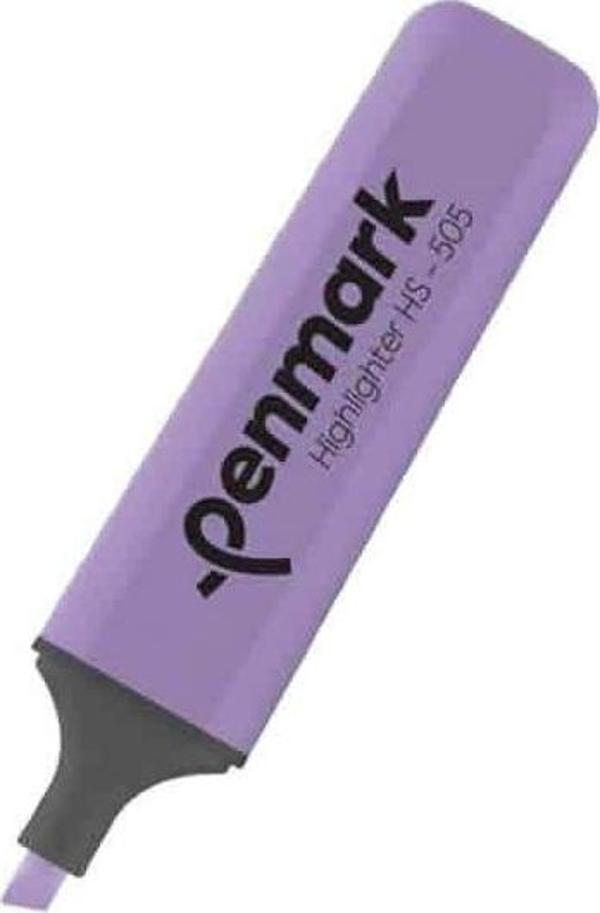 Penmark Pastel Fosforlu Kalem (İşaret Kalemi) Lavanta Hs505-07 (10 Lu Paket) - Image 1
