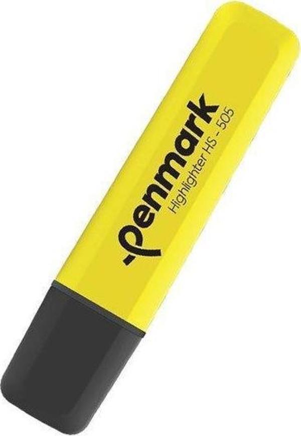 Penmark Pastel Fosforlu Kalem (İşaret Kalemi) Limoni Hs505-11 (10 Lu Paket) - Image 1