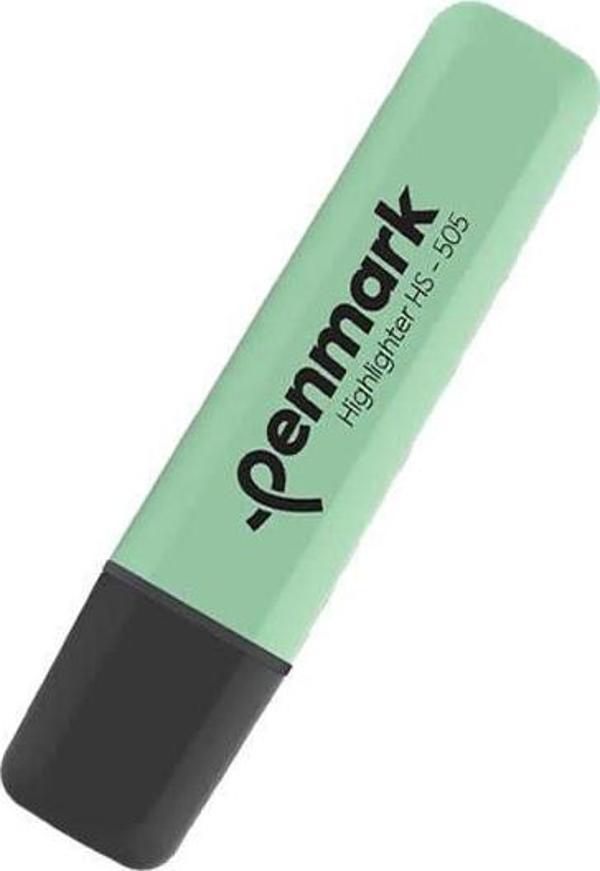 Penmark Pastel Fosforlu Kalem (İşaret Kalemi) Mint Yeşili Hs505-12 (10 Lu Paket) - Image 1