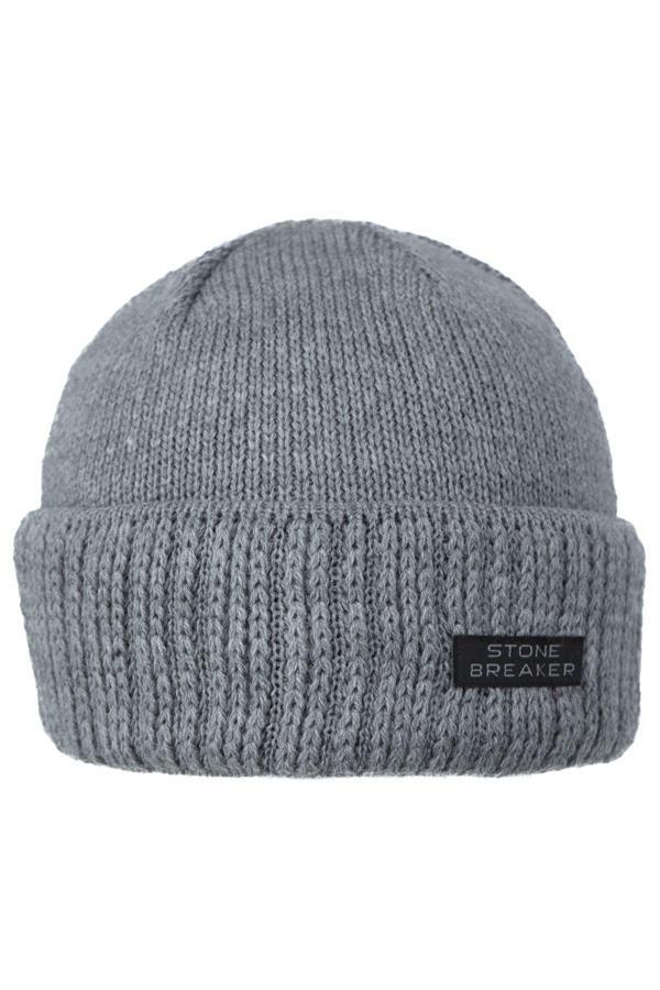 Oppland Erkek Kışlık Kalın Bere Pamuklu Katlamalı Stone Model Sıcak Tutar Esnek Rüzgar Geçirmez Gri Standart - Image 1