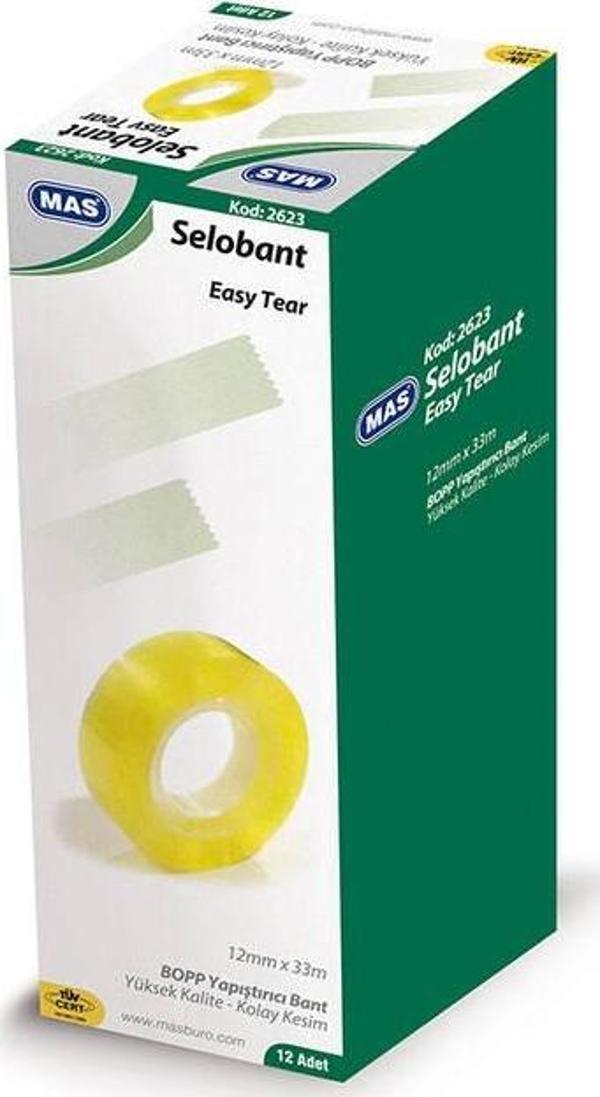Mas Selefon Bant 12Mm X 33 Metre 2623 (12 Li Paket) - Image 1