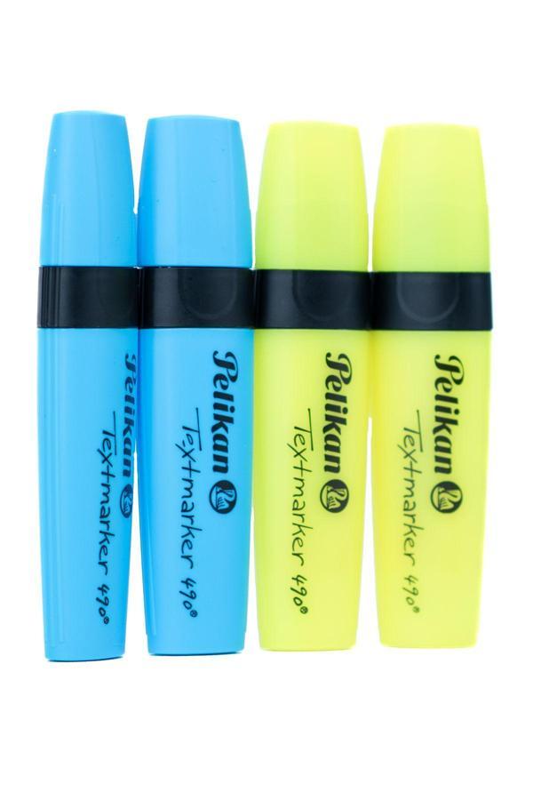 Pelikan Kırtasiye Fosforlu Kalem Doldurulabilir Pastel Renkli Pratik Rahat Kalıcılığı Yüksek 4 Adet Çok Renkli  - Image 1