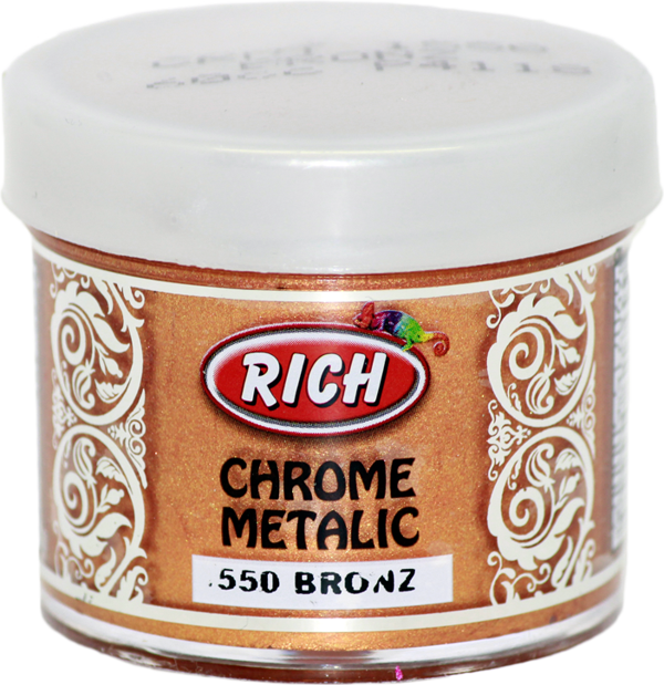 Rich Akrilik Boya Chrome Metalik 50 Cc Bronz 1550 - Image 1