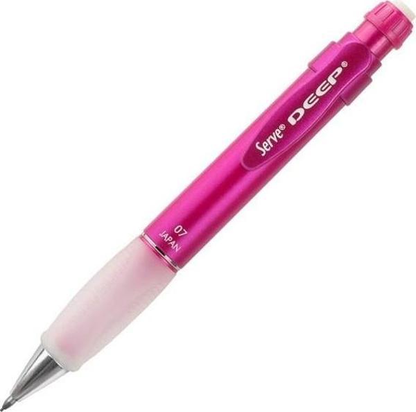 Serve Deep Versatil Kalem Mekanik Kurşun Kalem 0.7 Mm Metalik Pembe (12 Li Paket) SV-DEEP-07-MPMB - Image 1