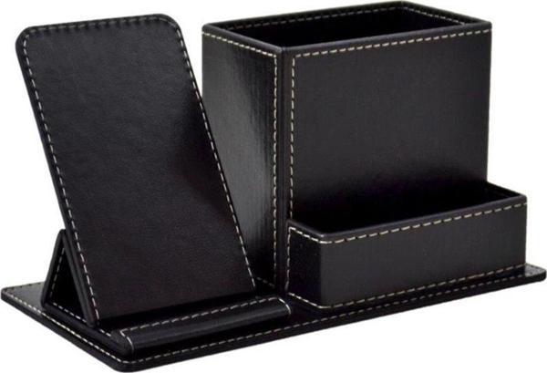 Mimaks Masa Üstü Set Suni Deri 3 Bölme Siyah Dk-155 - Image 1