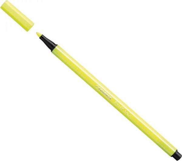 Stabilo Pen 68 Keçe Uçlu Boya Kalemi Açık Sarı 68/23 (10 Lu Paket) - Image 1