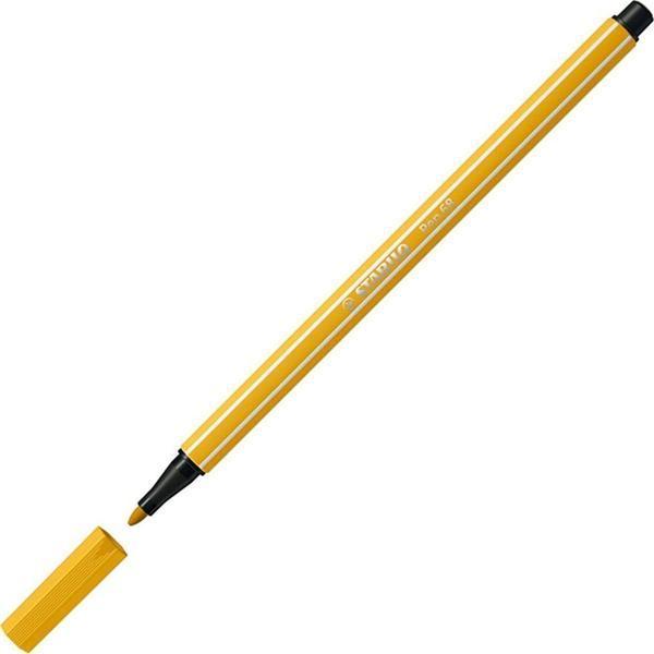 Stabilo Pen 68 Keçe Uçlu Boya Kalemi Köri Sarısı 68/87 (10 Lu Paket) - Image 1
