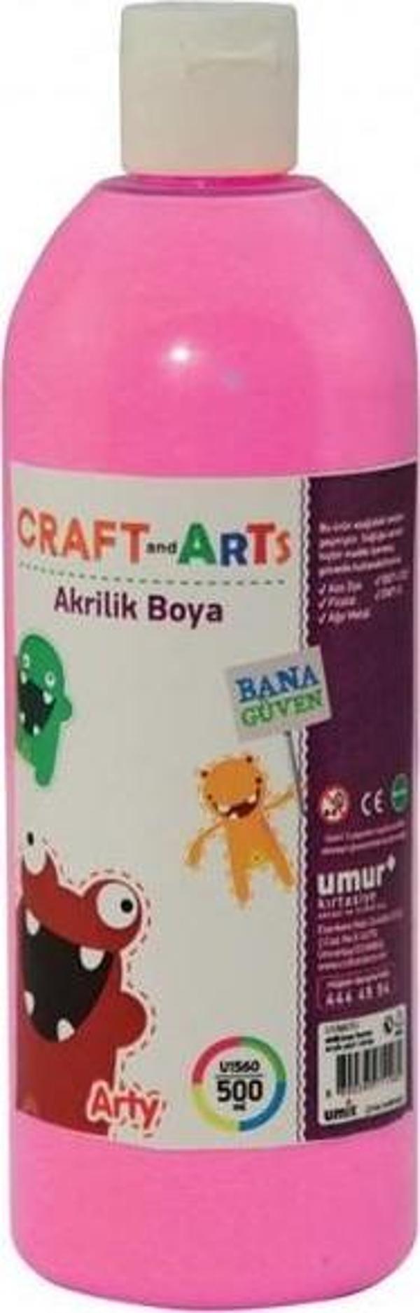 Umur Craft And Arts Akrilik Boya 500 Ml Pembe U1560-PE - Image 1