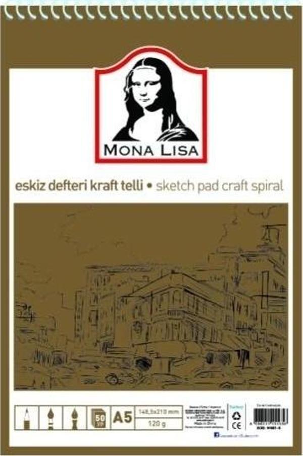 Südor Eskiz Defteri Kraft Mix A5 Telli 100 Gram 50 Yaprak Mn23-5 - Image 1
