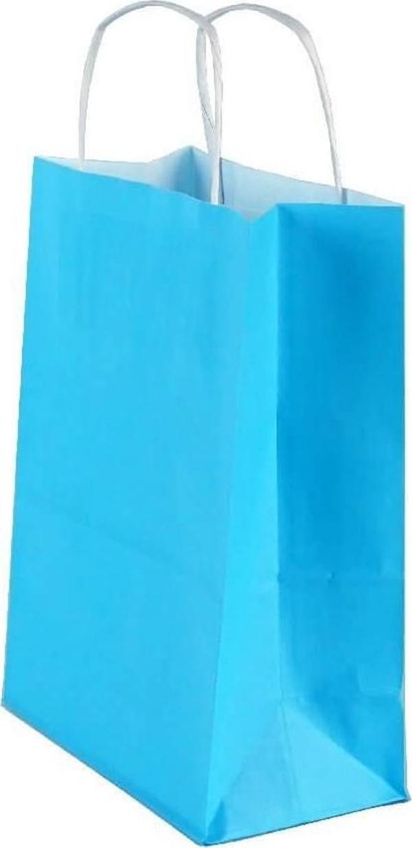 Umur Karton Çanta (Hediye Çantası) 12X32X40 Cm Mavi (50 Li Paket) - Image 1