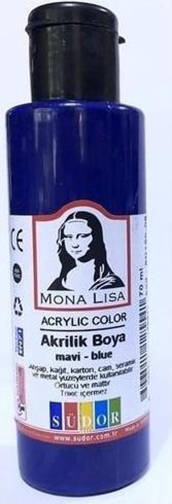 Südor Monalisa Akrilik Boya 125 Ml Prusya Mavi 508 (6 Lı Paket) - Image 1