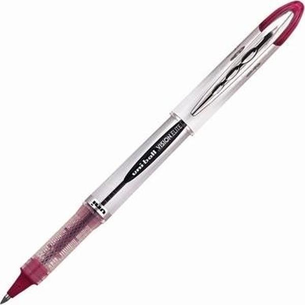 Uni-Ball Roller Kalem Vision Elite Bilye Uç 0.8 Mm Bordo Ub-200 (12 Li Paket) - Image 1