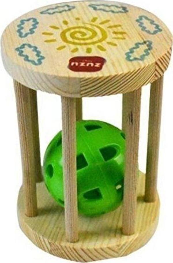 Zuzu Toys Oyuncak Ahşap Kafes Çıngırak 04138 - Image 1