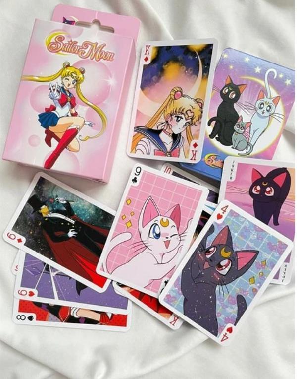 İskambil Kağıdı Anime Sailor Moon Poker Oyun Kartı 54 Adet İskambil Destesi    - Image 1