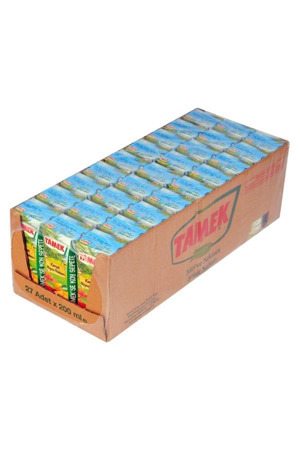 Tamek Karışık Nektar Meyve Suyu 200 Ml 27 Li Koli - Image 1