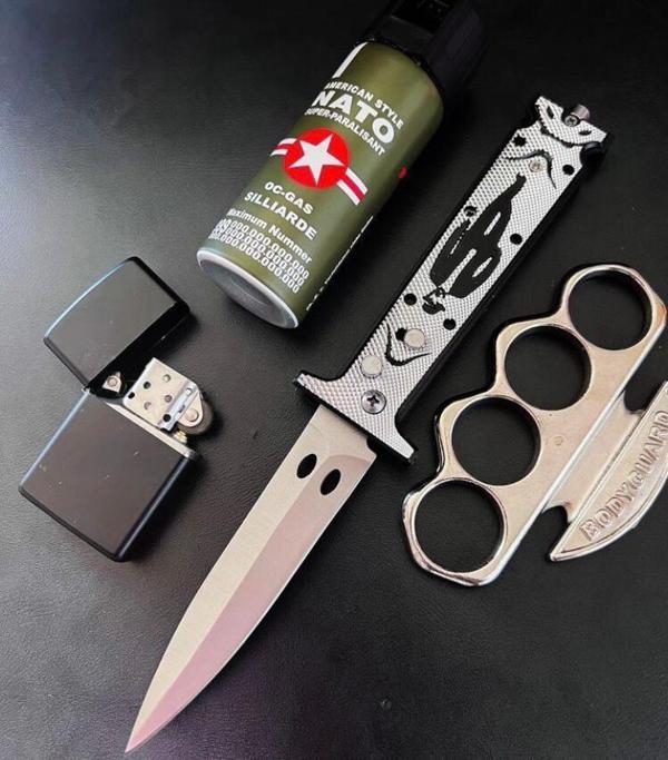 Akc Criss Ejderha Desenli İtalyan Stiletto - Image 1