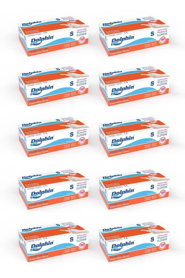 Dolphin Pudrasız Lateks Muayene Eldiveni M Beden 100 Adet X 10 Paket - Mdr - Image 1