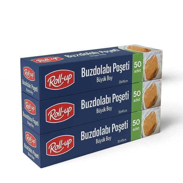Roll-up Buzdolabı Poşeti Büyük Boy 30x45cm 50 Adet X 3 Paket - Image 1