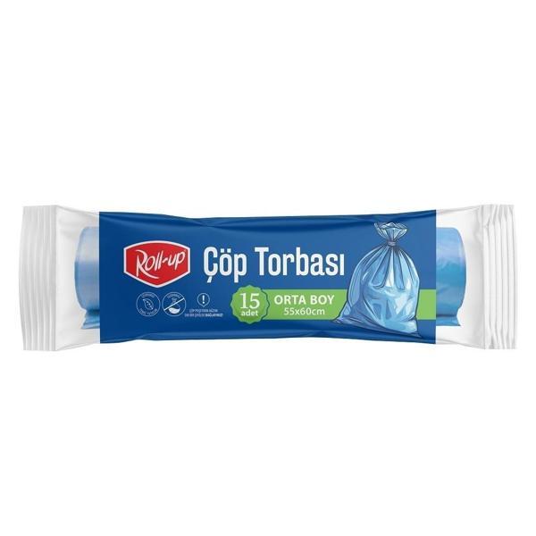Roll-up Çöp Torbası Orta 55x60cm 15 Adet - Image 1