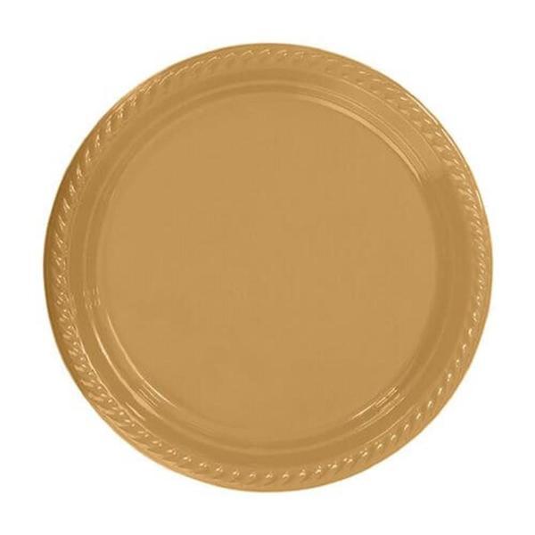 Sarı Plastik Tabak 22 cm 25li - Image 1