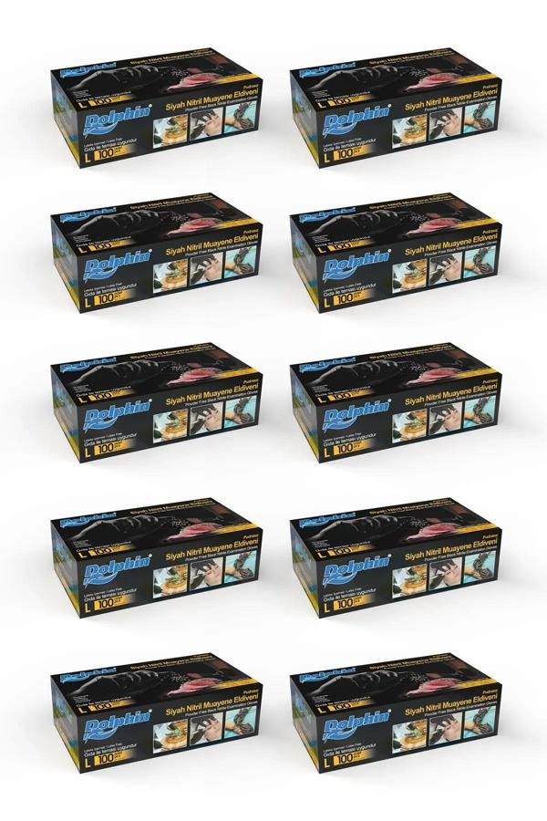 Dolphin Beyaz Vinil Eldiveni Pudrasız S 100 Adet X 10 Paket - Image 1