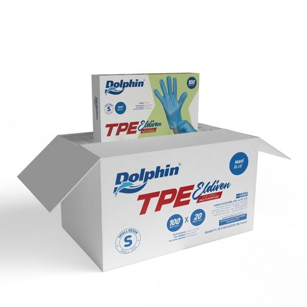 Dolphin Krem Tpe Eldiven L Beden 100 Adet X 20 Paket - Koli - Image 1