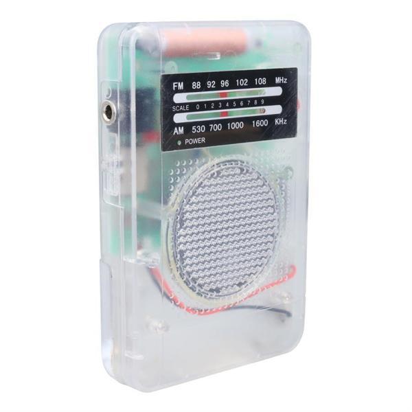 Starnic ST-821 AM-FM Şeffaf Analog Hapishane Radyosu (88-108 FM Frekans Aralığı) - Image 1