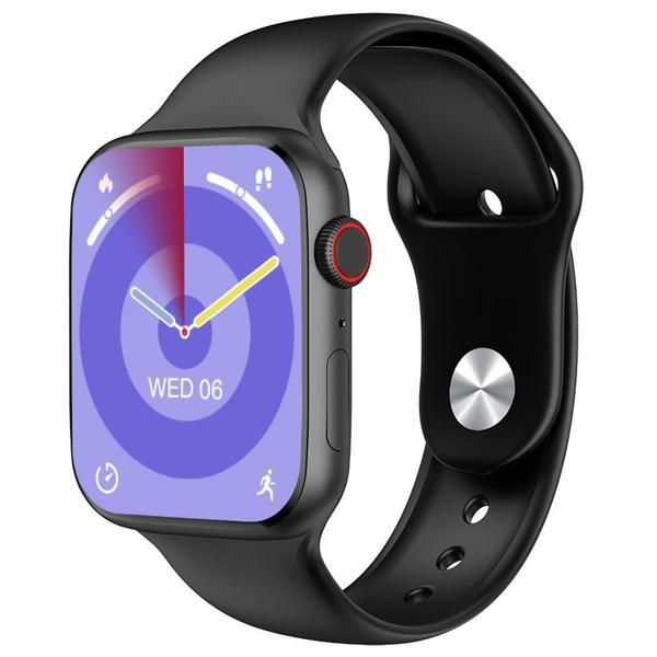 Hytech W99 Watch IOS Ve Android Uyumlu Mactive 2.05 İnç Geniş Ekranlı Siyah Akıllı Saat - Image 1
